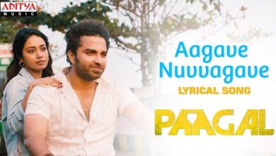 Aagave Nuvvagave Song Lyrics in Telugu Paagal Movie Song Lyrics